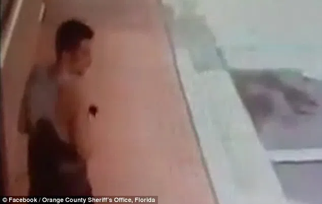 The man was pacing outside the restaurant on North Orange Blossom Trail in Orange County on Sunday afternoon before he entered