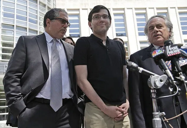 Jurors heard odd vignettes about the quirky defendant during the trial, including how Shkreli (pictured on Friday with his attorneys) slept on the floor of his office in a sleeping bag for two years
