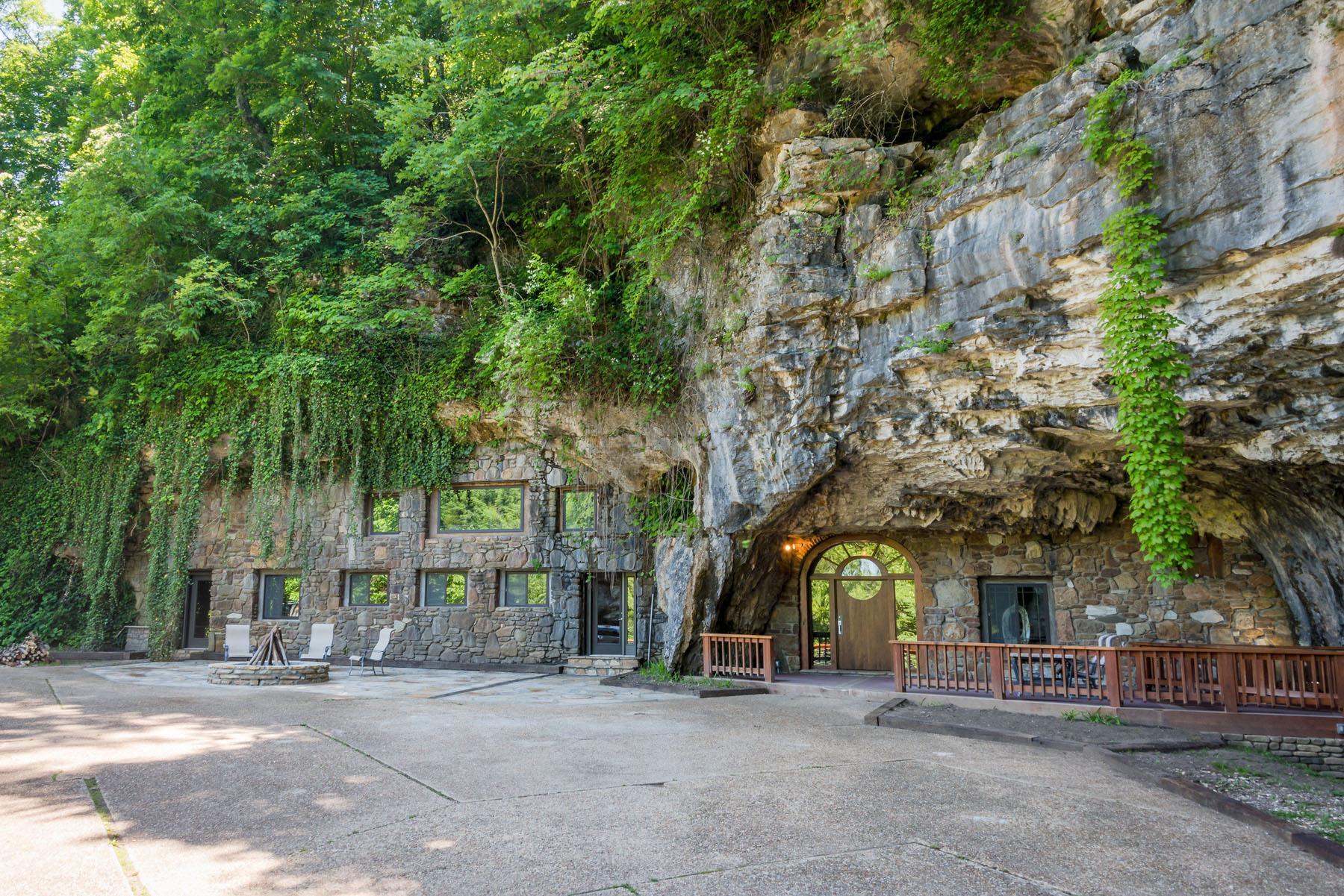  The cave home is in the Ozark Mountains near the Buffalo National River