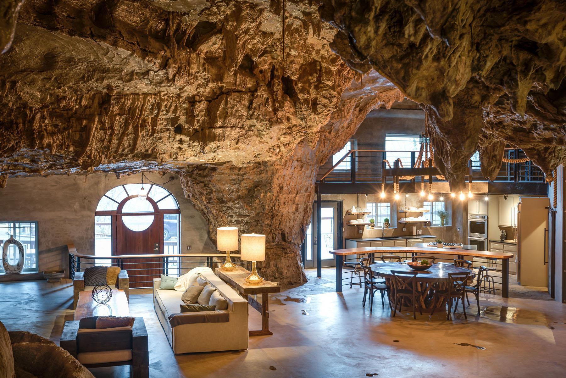  The one-off cave home is also the ultimate in real open-plan living