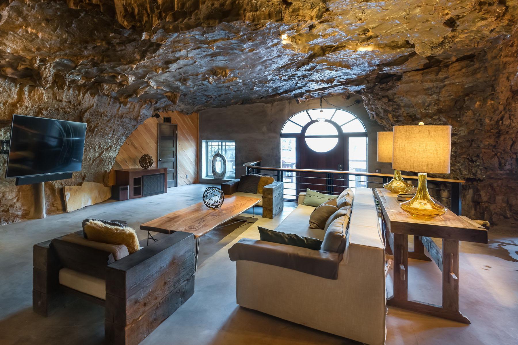  When the cave home was a hotel, guests paid £1,200 a night to stay there